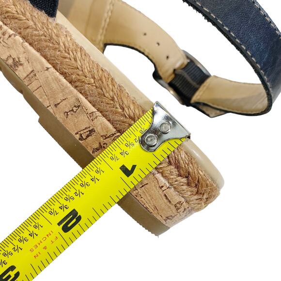 Naturalizer Womens Size 9.5 Reese Leather Espradrille Sandals Open Toe Slingback - Picture 9 of 11